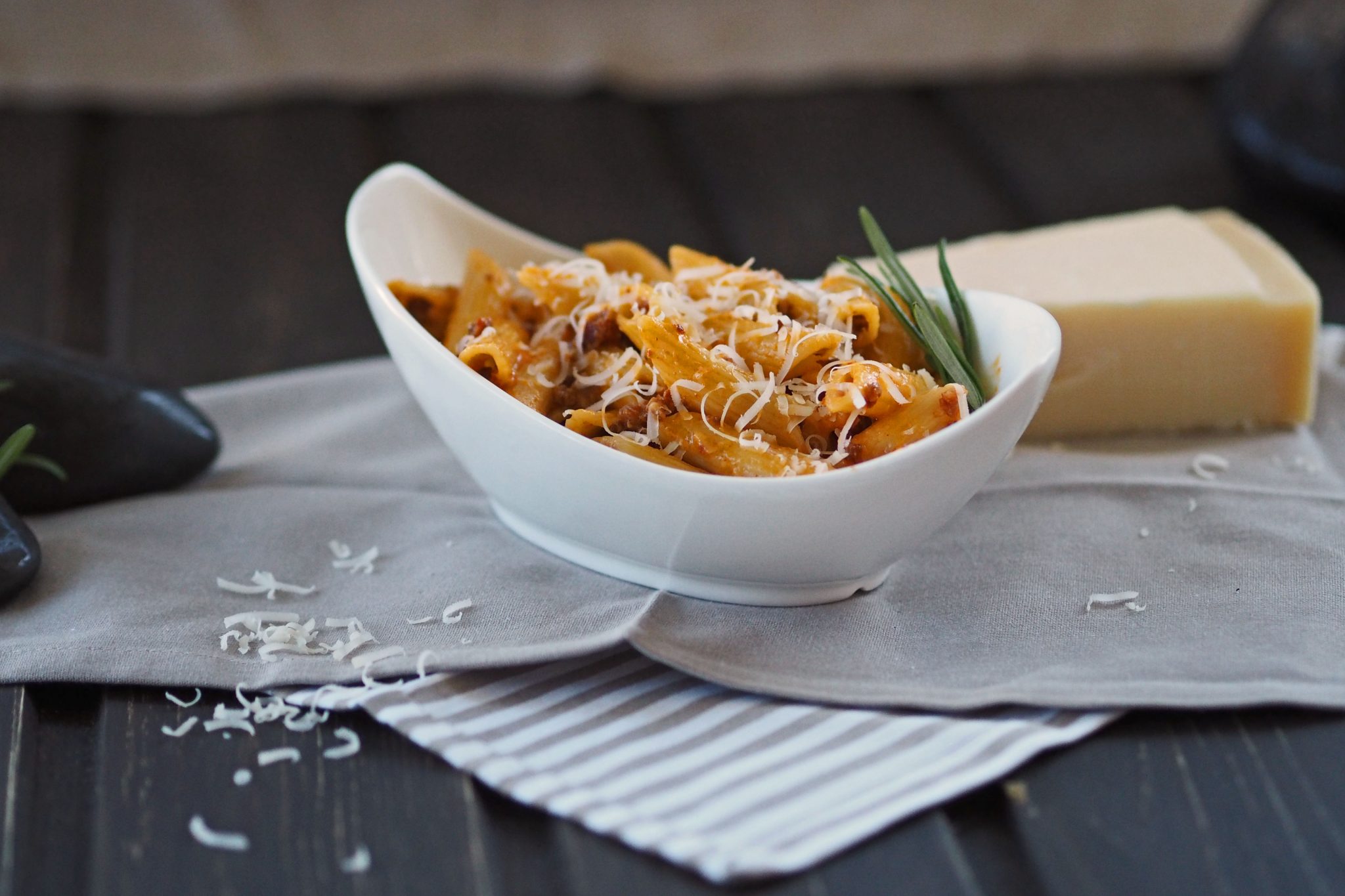 Pasta Chorizo Carbonara Parmesan