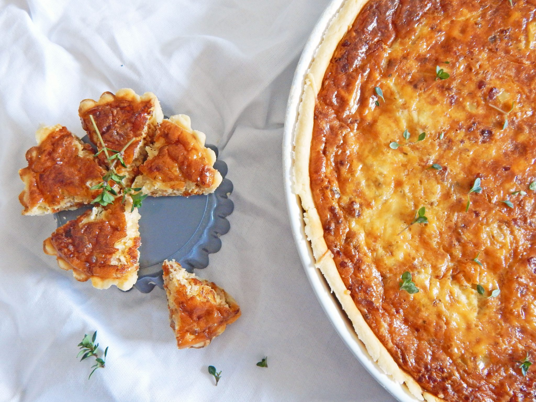 Quiche mit Faschiertem und Chorizo