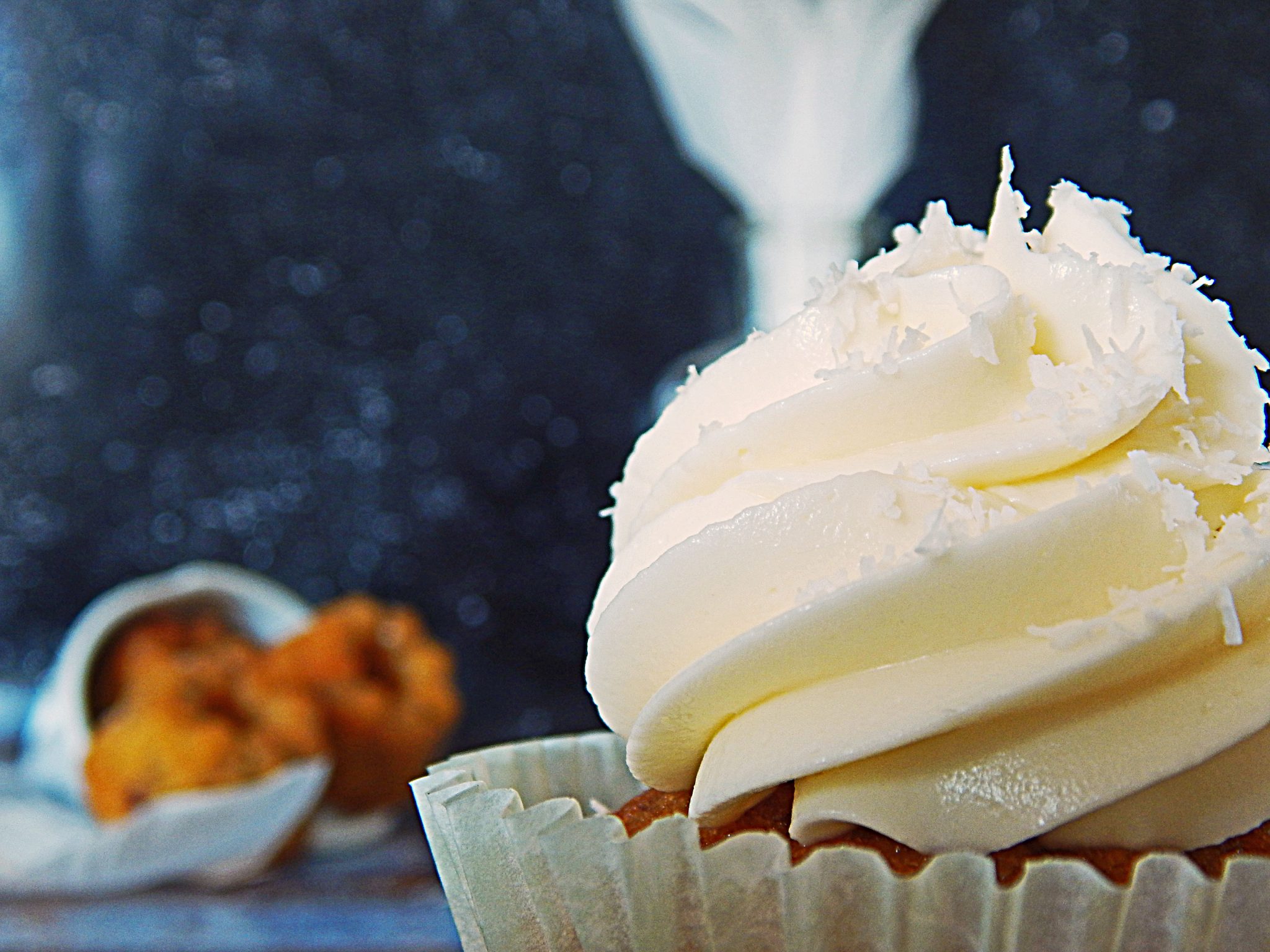 Karottenmuffins mit Frischkäsefrosting