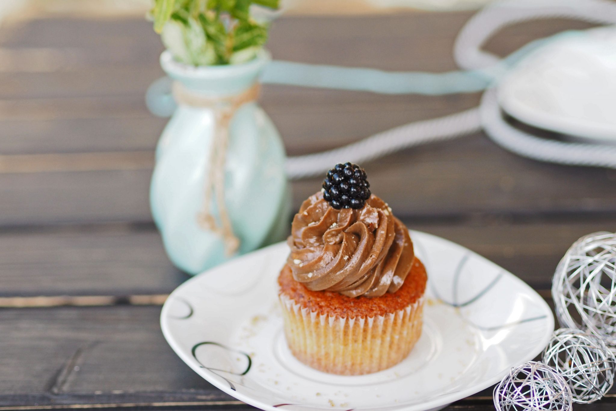 Nuss-Cupcakes mit Nougatfrosting