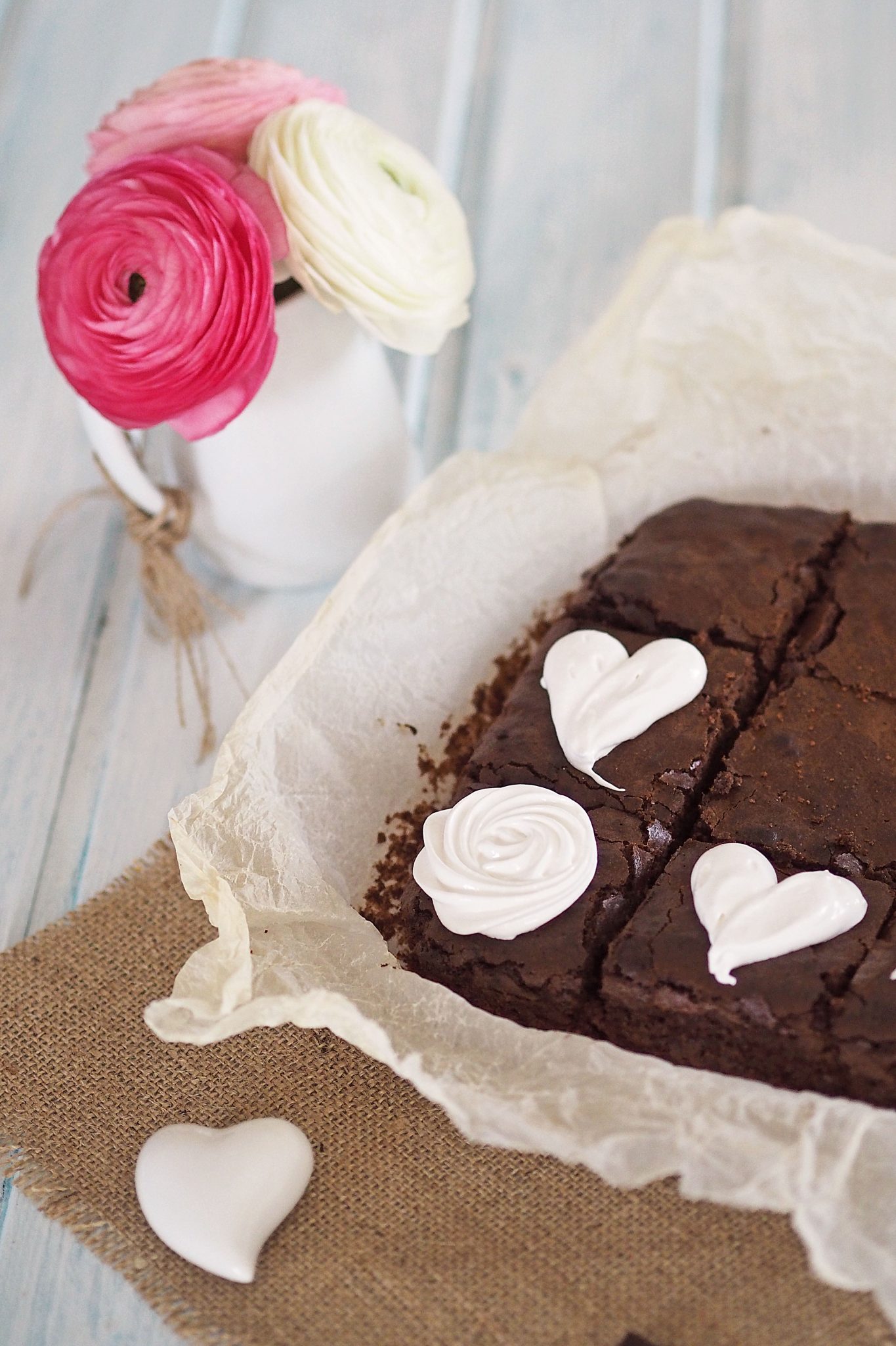 Muttertags Brownies Schokokuchen