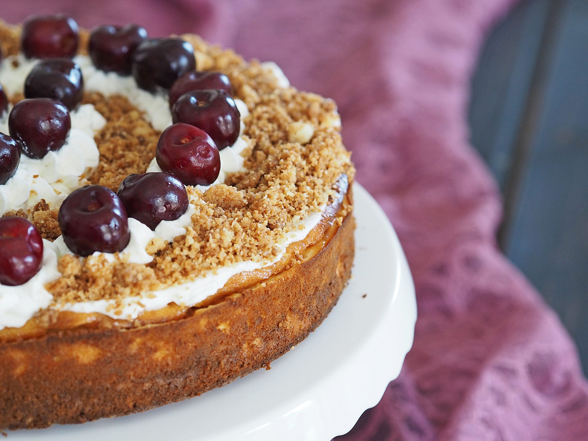 Cheesecake mit Streuseln