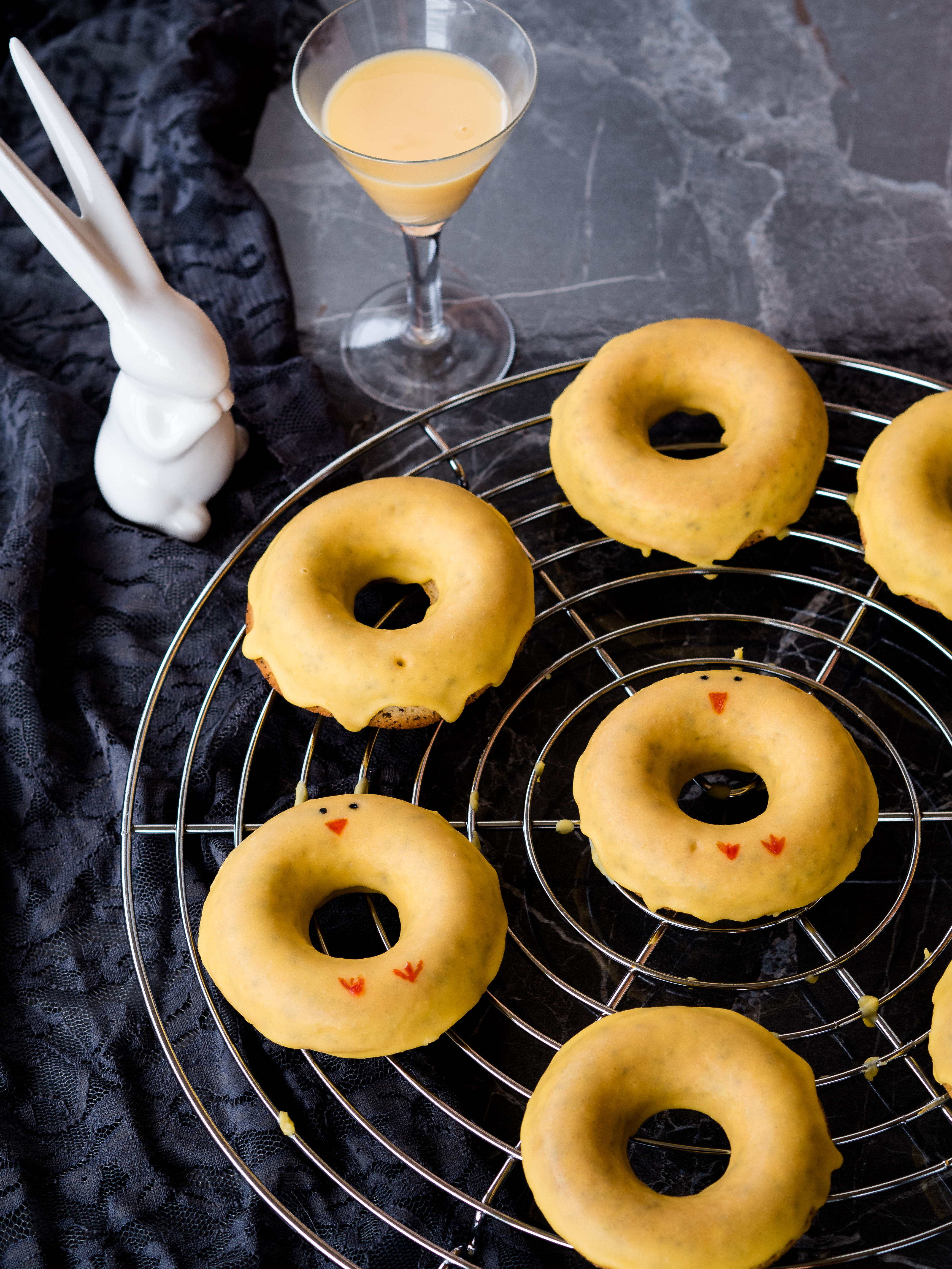 Eierlikördonuts gebacken